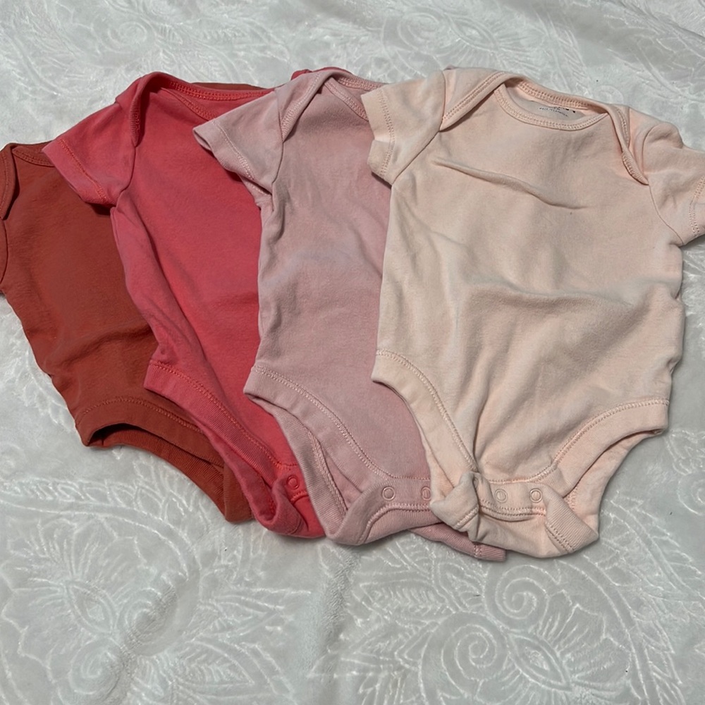 Infant 0-3 month onesies.